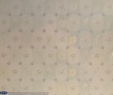 Set Doppelkarten zart mit Blumen und Schmetterlingen bedruckt, inkl. Couverts